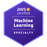 AWS Machine Learning - Specialty badge